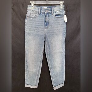 Cello women’s high rise ankle mom jeans